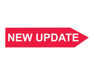 new update button on white background. new update button sign