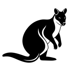 Kangaroo silhouette vector illustration