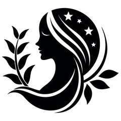 Beauty care logo vector art illustration.