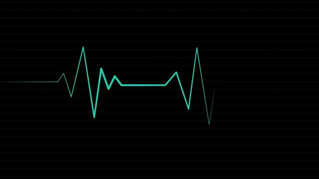 ECG Heartbeat Pulse Rate Monitor Screen [4K]