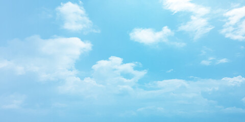 sunny sky blue light watercolor background. Aquarelle painting brush effect card paper textured canvas cloudy smoke space for text, entertaining card, template. aquamarine color graphics illustration