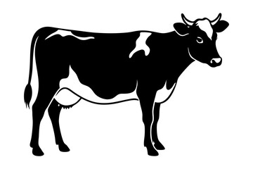 Cow silhouette vector illustration