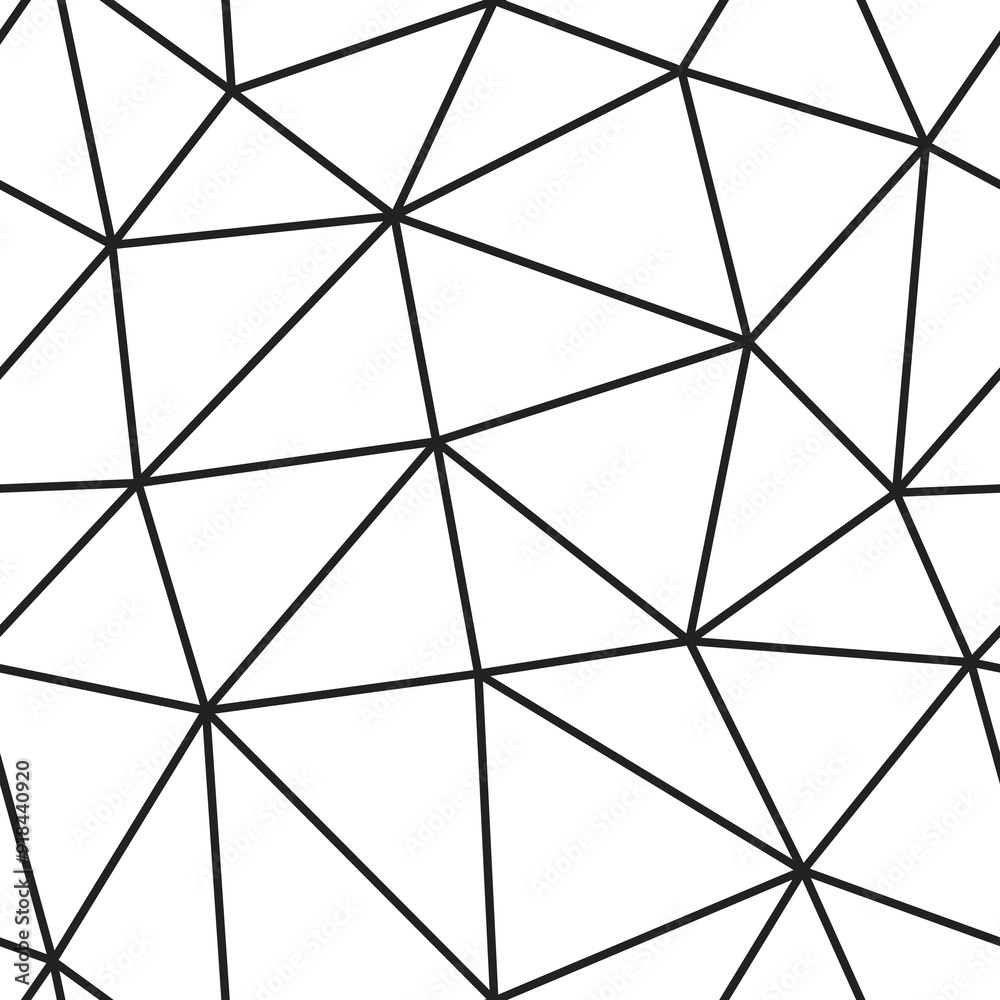 Poster tileable abstract background. large triangles size. light lines weight. repeatable pattern. seamless