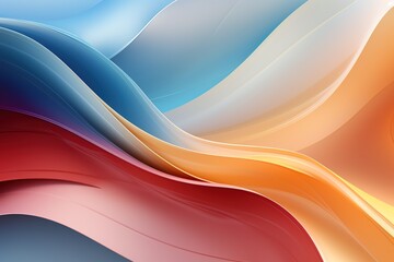 Abstract colorful background with flowing curves.