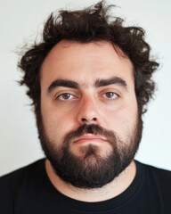 Obraz premium A group of men showcases a variety of expressions and backgrounds