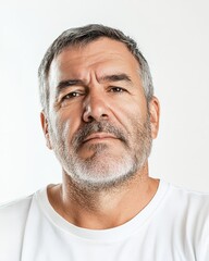 Obraz premium Men from various ethnic backgrounds display diverse emotions with minimal distraction