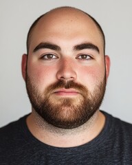 Obraz premium Men show varied emotions, highlighting diversity against a simple backdrop