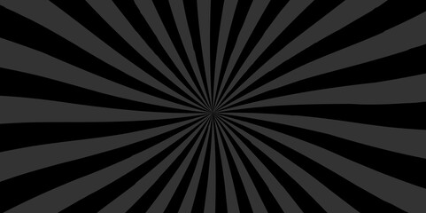 Vintage sun ray black and gray radial spiral sunrise, sunlight creative vector summer sunny. retro sunburst banner or template background.	
