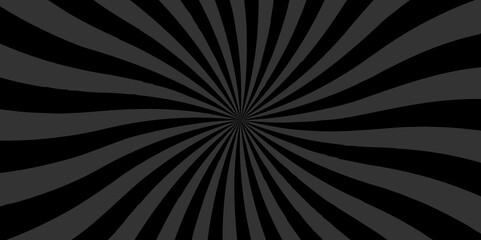 Vintage sun ray black and gray radial spiral sunrise, sunlight creative vector summer sunny. retro sunburst banner or template background.	
