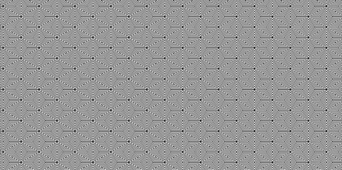 Seamless pattern with stripes and fabric retro diamond tile hexagon type triangle. white and brown hexagon vector geometric illustration.