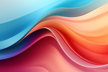 Abstract colorful background with wavy lines.