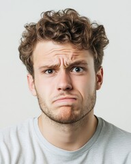Fototapeta premium Men displaying a variety of emotions with unique facial expressions and characteristics