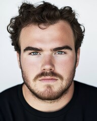 Obraz premium Men display various emotions, celebrating diversity in a striking portrait arrangement