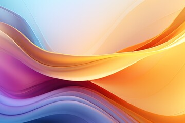 Fototapeta premium Abstract background with colorful curved lines.