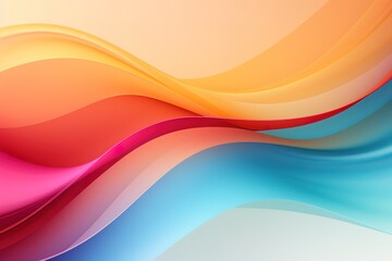 Fototapeta premium Abstract background with colorful curved lines.