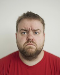 Obraz premium Men express sadness and contemplation, each displaying unique emotions