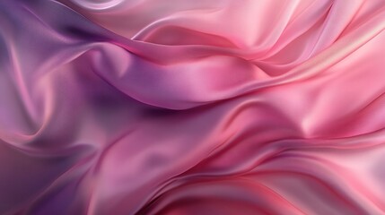 Fototapeta premium Draped Pink and Purple Fabric with Subtle Texture