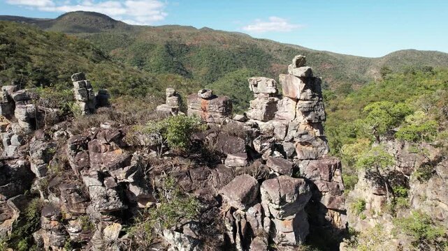 aerial video of Complexo do Macaco, Catedral waterfall, Cachoeira Escadaria, Chapada dos Veadeiros, Goi&aacute;s, Brazil
girl swimming, sunny day, beauty, biggest waterfall