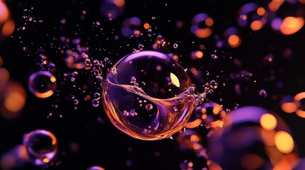 Vibrant Bubbles in an Abstract Liquid Universe