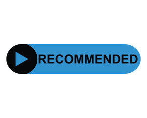 Recommended button blue color sticker for video player or print items 
