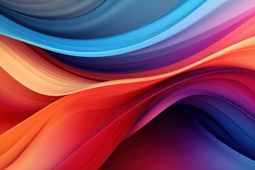 Abstract background with colorful flowing waves.