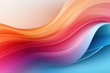Fototapeta premium Abstract background with colorful flowing waves.