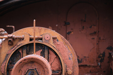 Aufnahme von einem Schiffswrack auf Island an einem Strand in der nähe der Ringstraße	
