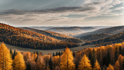 sunrise in the mountains