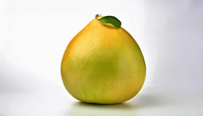 Golden Perfection: A Ripe Pomelo on White