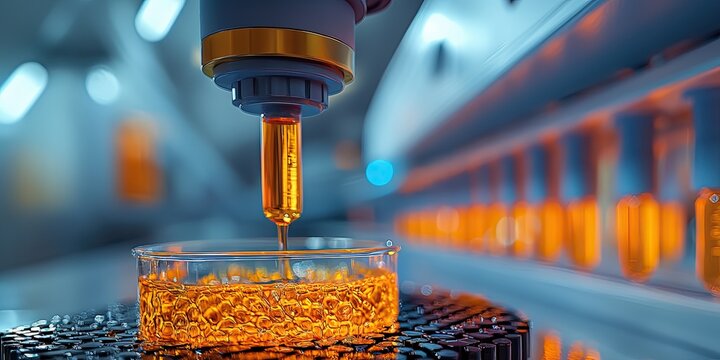 Innovative Medical Research in Advanced Laboratory Settings. Modern Laboratory with Precision Testing Equipment, close-up photo