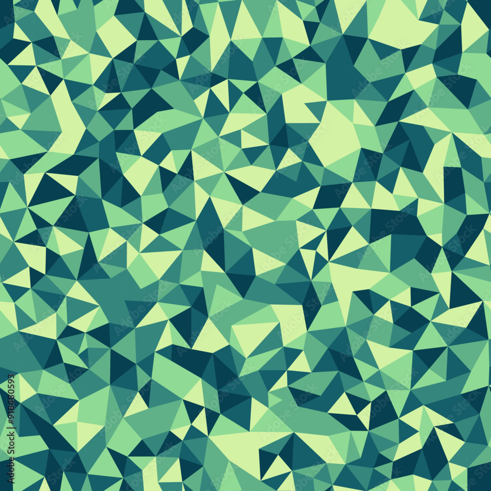 Poster abstract background with mosaic triangle shapes. tiny triangles size. repeatable pattern. creative v