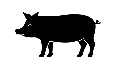 Pig silhouette illustration