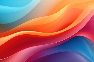 Abstract background with colorful flowing waves.