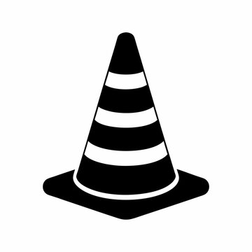 recommend clip art: Traffic cone silhouette illustration