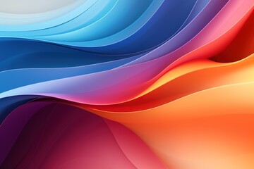 Fototapeta premium Abstract background with colorful flowing waves.