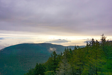 Tranquil scenes from Turtleback Mountain trail, Orcas Island, San Juans, Washington State, Salish Sea