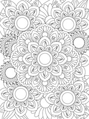 Flowers Coloring Book Pages Flowers Patterns