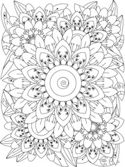 Flowers Coloring Book Pages Flowers Patterns