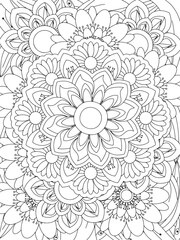 Flowers Coloring Book Pages Flowers Patterns