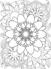 Flowers Coloring Book Pages Flowers Patterns