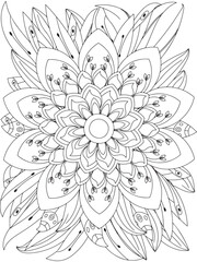 Flowers Coloring Book Pages Flowers Patterns