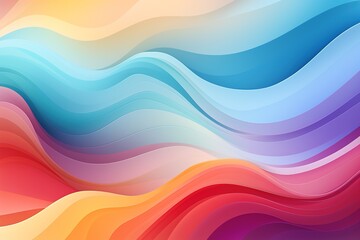 Obraz premium Abstract background with colorful wavy lines.