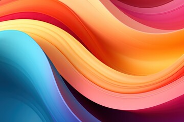 Abstract colorful wave background with vibrant gradient hues.
