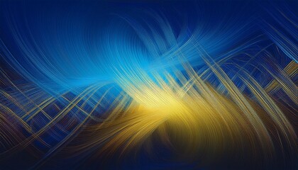 Obraz premium background illustration , Abstract gradient blue and gold fiber effect, copy space, grunge style background for graphic illustration