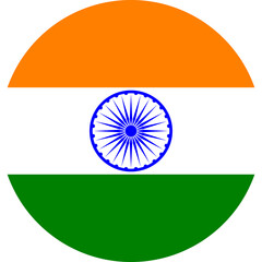Flag of India Indian Flag Circle   High Resolution, Isolated on Transparent Background © SoloWayCo.
