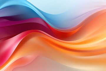 Fototapeta premium Abstract background with colorful wavy lines.