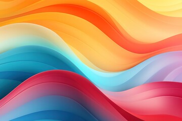 Abstract background with colorful wavy lines.