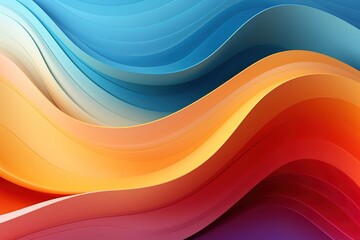 Abstract background with colorful wavy lines.