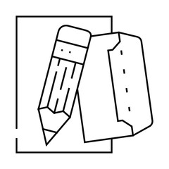 email copywriting line icon vector. email copywriting sign. isolated contour symbol black illustration