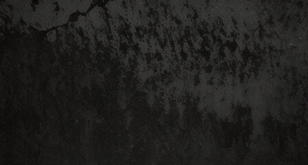 Fototapeta premium Fondo de hormigón con textura grunge negro oscuro. Panorama de fondo o textura de pizarra negra gris oscuro. Textura de hormigón negro vectorial. Fondo de pared de piedra. 